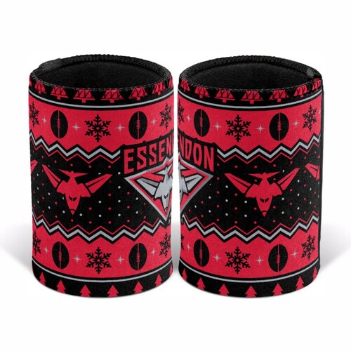 Essendon Bombers Christmas Stubby Holder