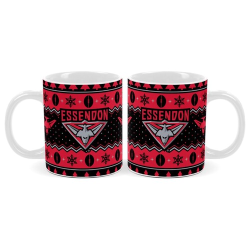 Essendon Bombers Christmas Coffee Mug
