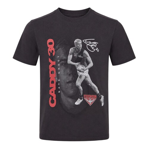 Essendon Bombers Nate Caddy Youths Signature Player Tee 