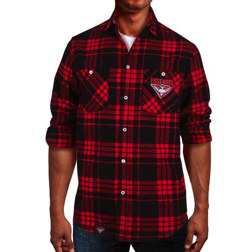 Essendon Bombers Adults Flannel Shirt
