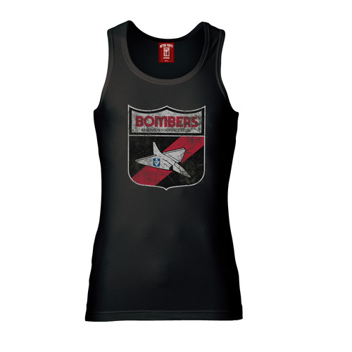 Essendon Bombers Mens Retro Logo Singlet