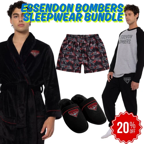 Essendon Bombers Mens Sleepwear Value Bundle