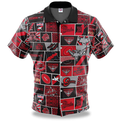 Essendon Bombers Pop Art Button Up Shirt