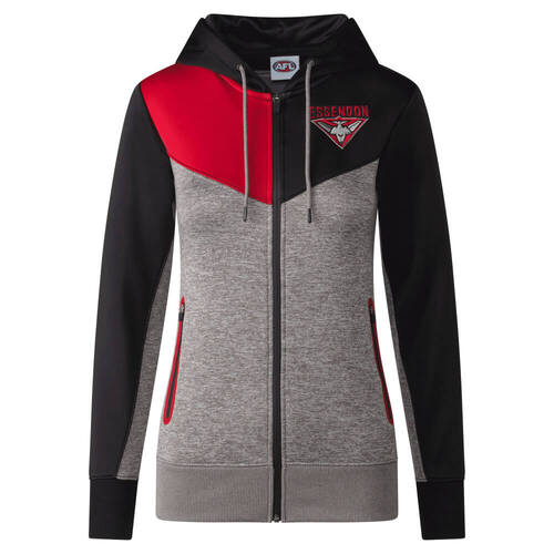 Essendon Bombers Womens Premium Zipped Hood