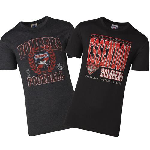 Essendon Bombers Mens Duo Pack T-Shirts