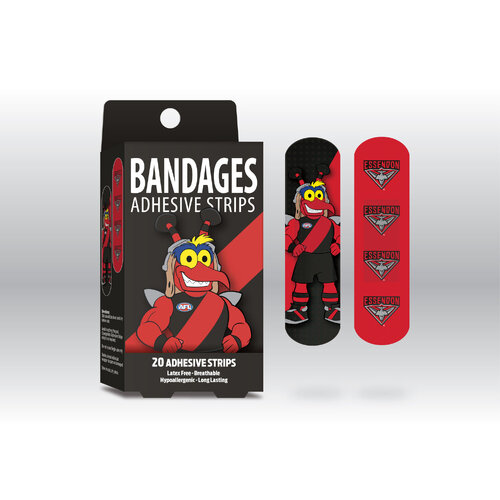 Essendon Bombers Mascot Adhesive Bandages