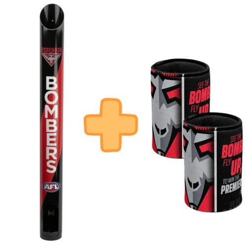 Essendon Bombers Stubby Holder Dispenser Bonus Pack