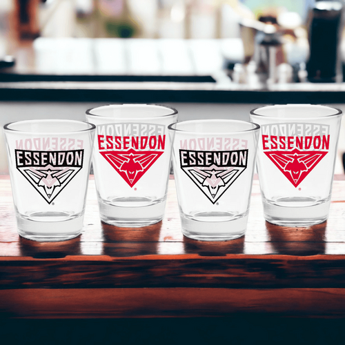Essendon Bombers Shot Glasses set of 4