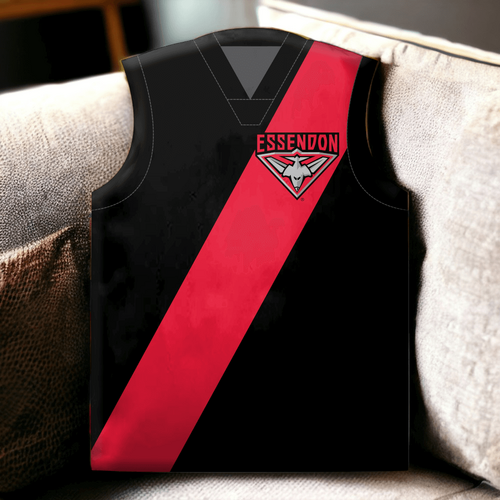 Essendon Bombers Guernsey Shaped Cushion