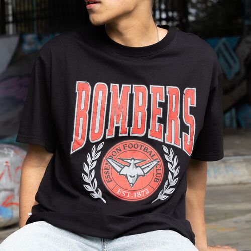 Essendon Bombers Mens Arch Graphic Tee Black