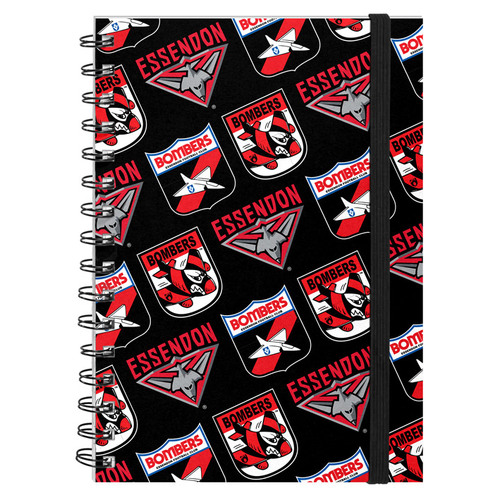 Essendon Bombers Retro Hard Cover Notebook