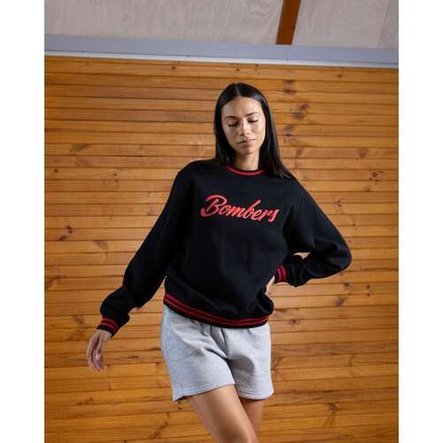 Essendon Bombers Womens Script Crew Top
