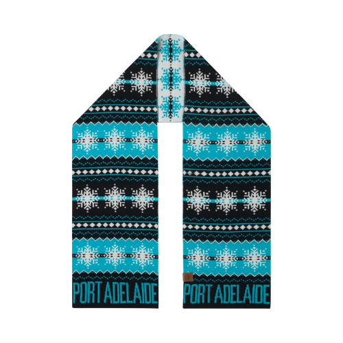 Port Adelaide Power Snowflake Scarf - Premium Merino Wool
