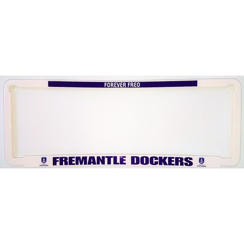 Fremantle Dockers Car Number Plate Surrounds Set of 2
