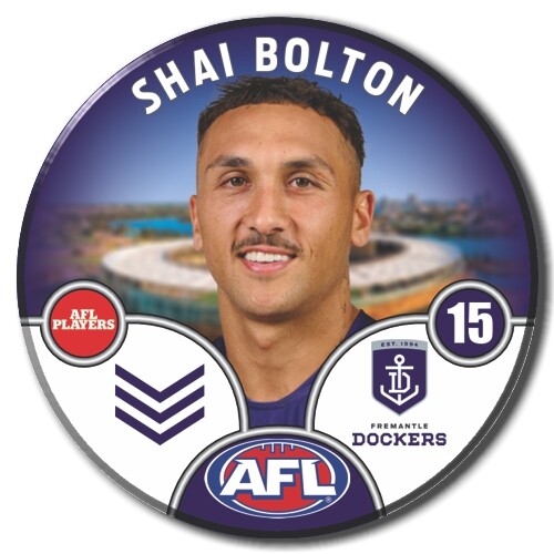 Fremantle Dockers 2025 Player Pin Badge - BOLTON