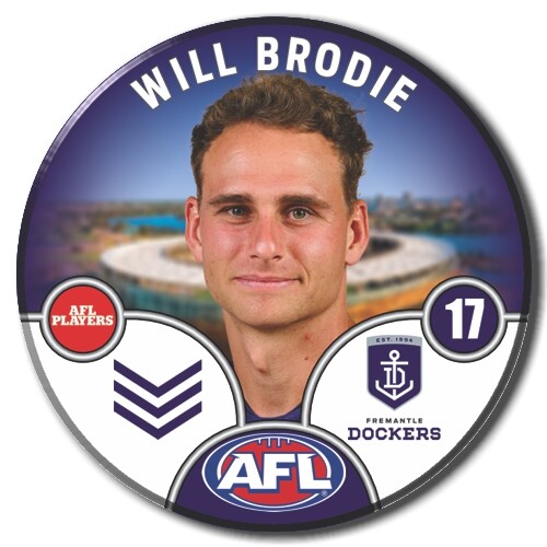 Fremantle Dockers 2025 Player Pin Badge - BRODIE