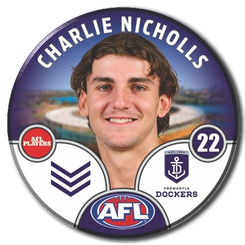 Fremantle Dockers 2025 Player Pin Badge - NICHOLLS