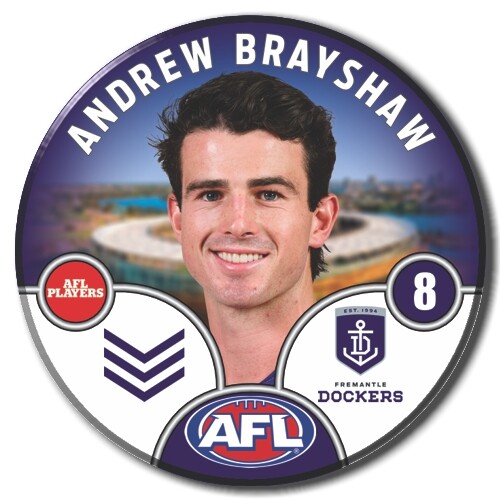 Fremantle Dockers 2025 Player Pin Badge - BRAYSHAW