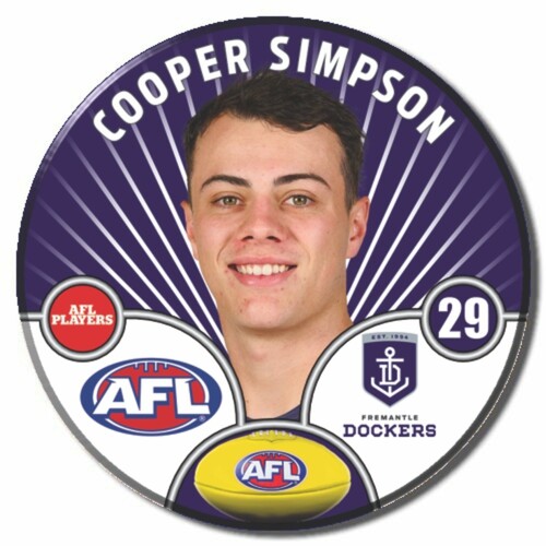 Fremantle Dockers 2026 Player Pin Badge - SIMPSON
