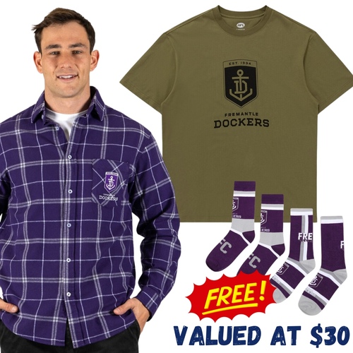 Fremantle Dockers Dad Pack - FREE Socks