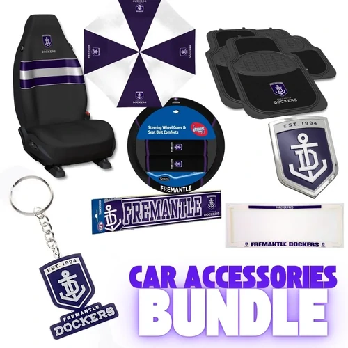 Fremantle Dockers Deluxe Car Accessories Bundle