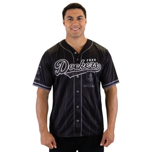 Fremantle Dockers Blackout Baseball Shirt