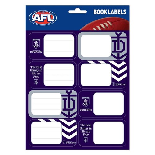 Fremantle Dockers School Book Labels