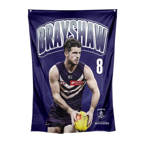 Fremantle Dockers Andrew Brayshaw Wall Flag