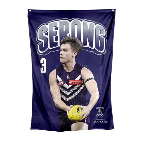 Fremantle Dockers Caleb Serong Wall Flag