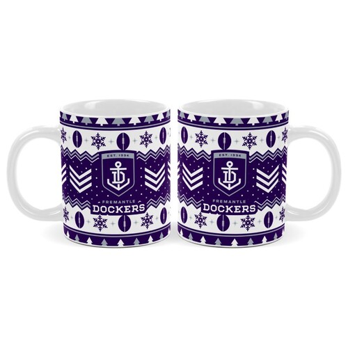 Fremantle Dockers Christmas Coffee Mug