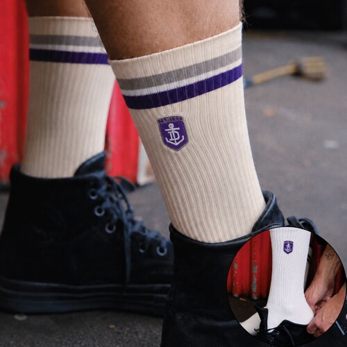 Fremantle Dockers Sneaker Socks 2 Pack Gift Box