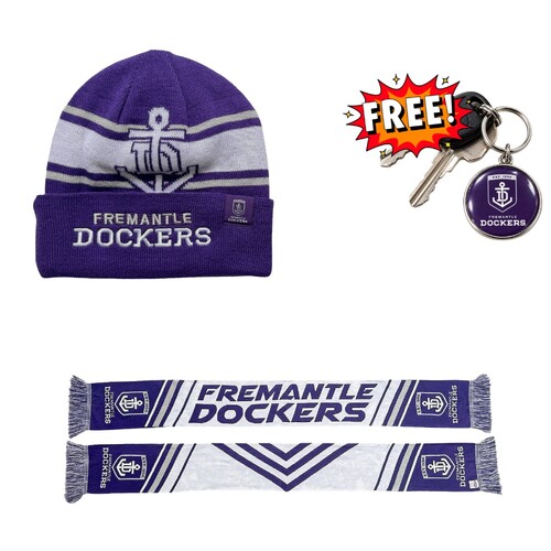 Fremantle Dockers Scarf and Beanie Bundle