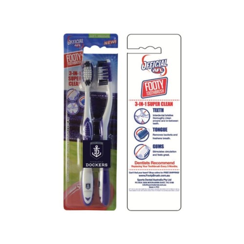 Fremantle Dockers Toothbrush Twin Pack