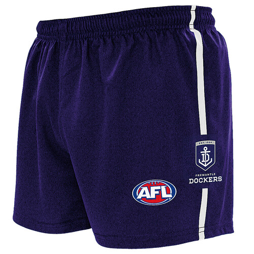 Fremantle Dockers Mens Logo Footy Shorts