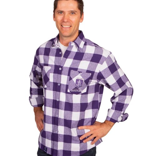 Fremantle Dockers Adults Flannel Shirt