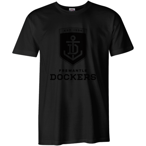 Fremantle Dockers Mens Stealth Black Tee