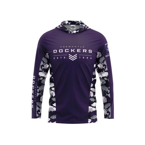 Fremantle Dockers Youths Hooded Fishing Shirt