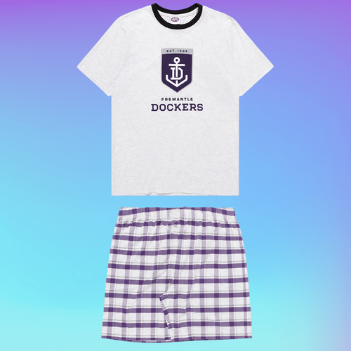 Fremantle Dockers Youths Check PJ Set