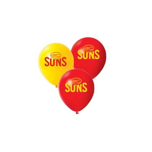 Gold Coast Suns Printed Balloons