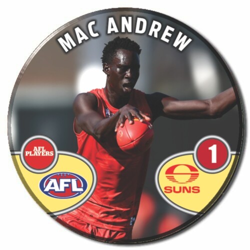Gold Coast Suns 2026 Player Action Badge - ANDREW