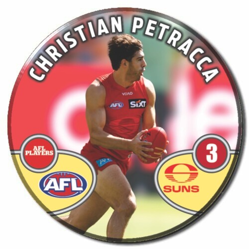 Gold Coast Suns 2026 Player Action Badge - PETRACCA