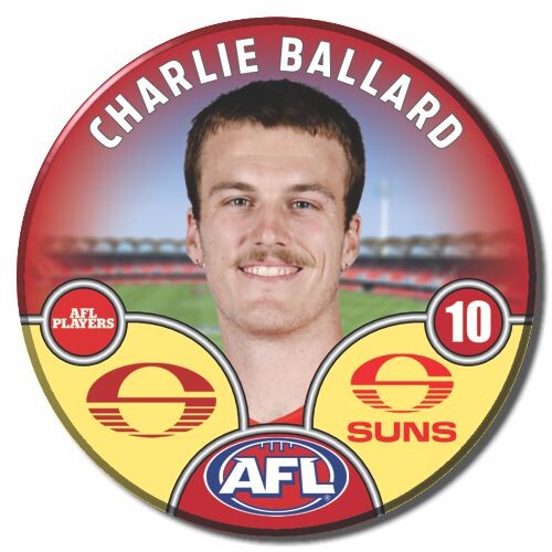 Gold Coast Suns 2025 Player Pin Badge - BALLARD