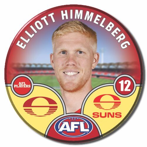Gold Coast Suns 2025 Player Pin Badge - HIMMELBERG
