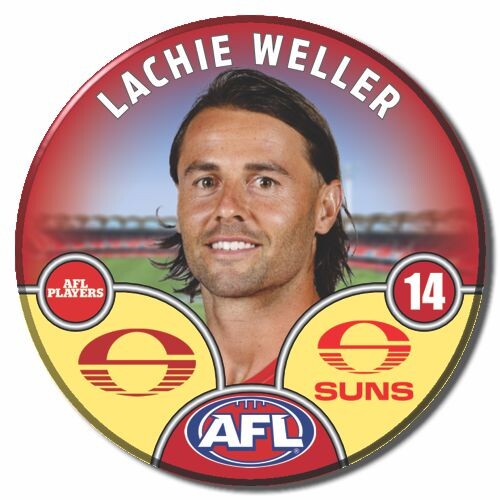 Gold Coast Suns 2025 Player Pin Badge - WELLER