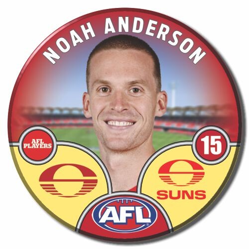Gold Coast Suns 2025 Player Pin Badge - ANDERSON