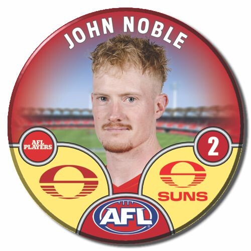 Gold Coast Suns 2025 Player Pin Badge - NOBLE