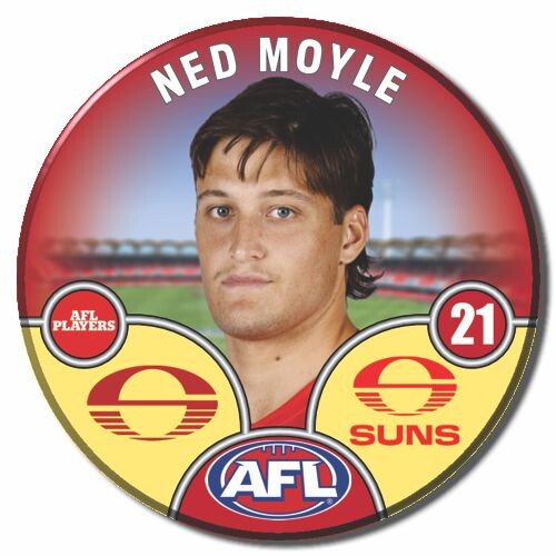 Gold Coast Suns 2025 Player Pin Badge - MOYLE
