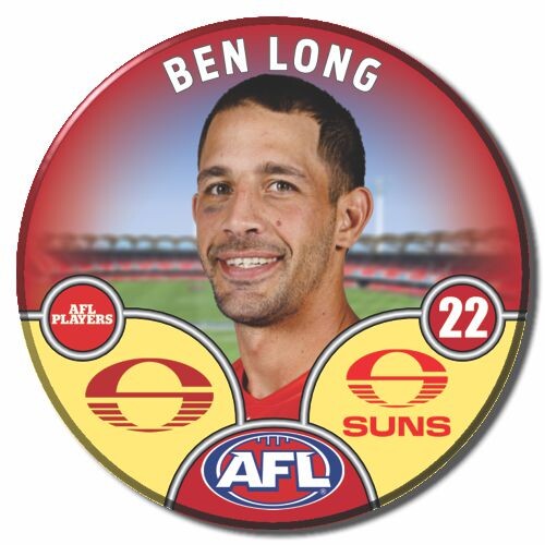 Gold Coast Suns 2025 Player Pin Badge - LONG