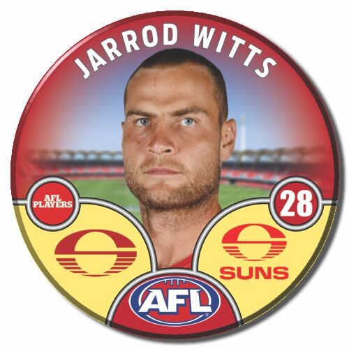 Gold Coast Suns 2025 Player Pin Badge - WITTS