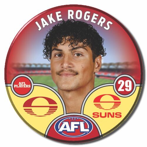 Gold Coast Suns 2025 Player Pin Badge - ROGERS